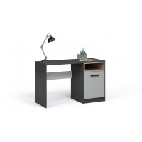                 Система Квадро Стол письменный 120 Антрацит/Белый/Дуб эндгрейн/Шиншилла