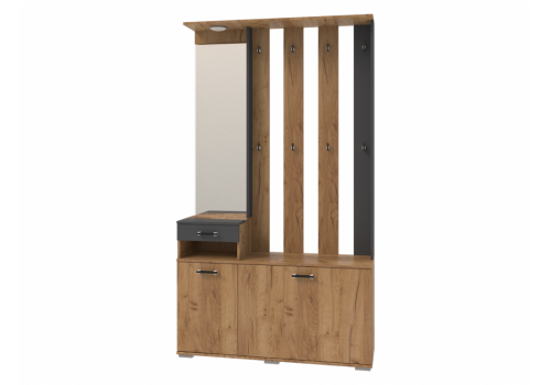 Вешалка с зеркалом Бостон сек.7