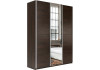 Шкаф-купе Прайм 3-х дверный (ЛДСП, Зеркало) венге